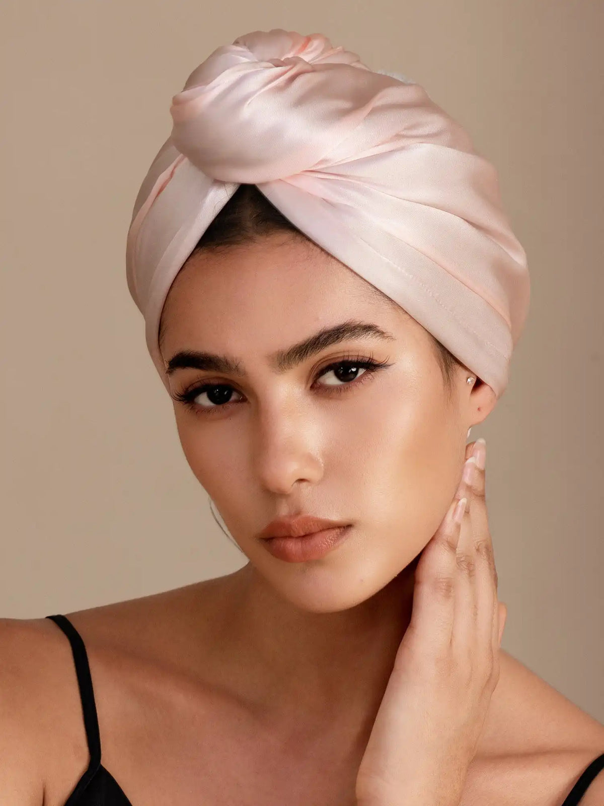 100% Mulberry Silk Double-Sided Hair Towel Wrap – Quick Dry, Frizz Free & Gentle on Hair