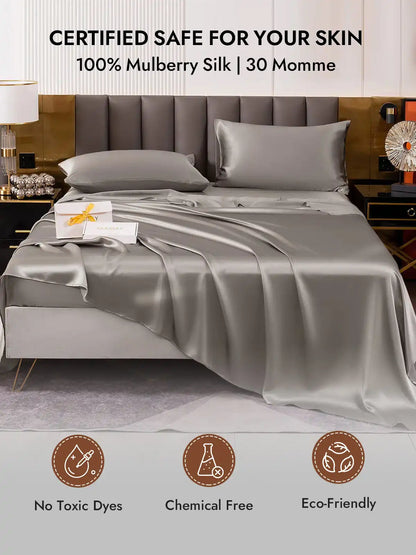 2Pcs 30Momme 100% Silk Pillowcases Bundle- Hidden Zipper