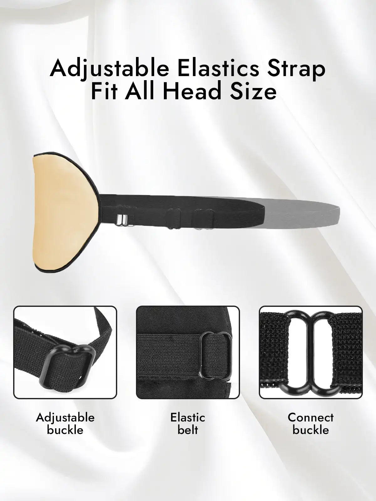 100% Mulberry Silk Elastic Band Sleep Eye Mask