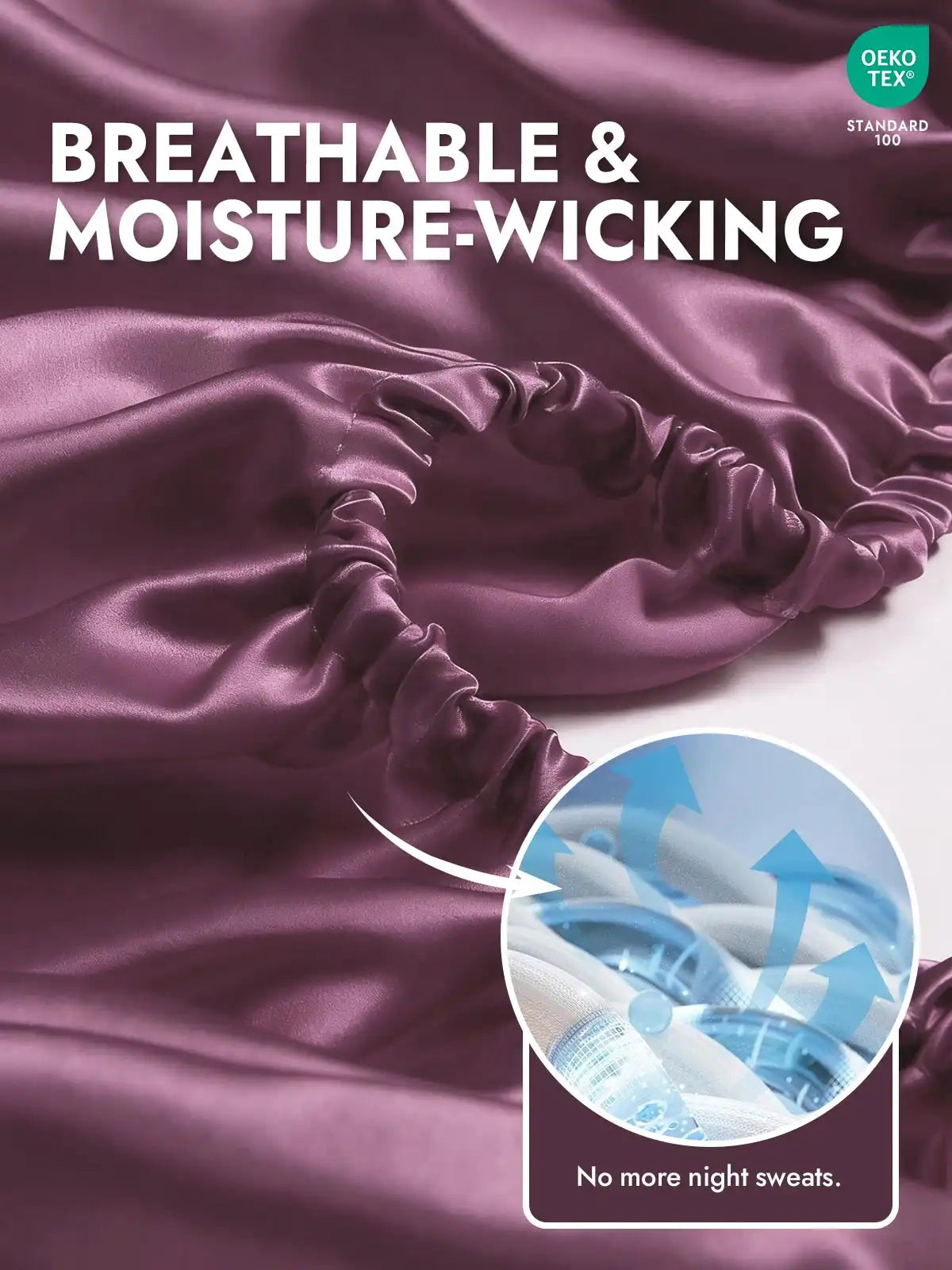 25Momme Mulberry Silk Seamless Fitted Sheet