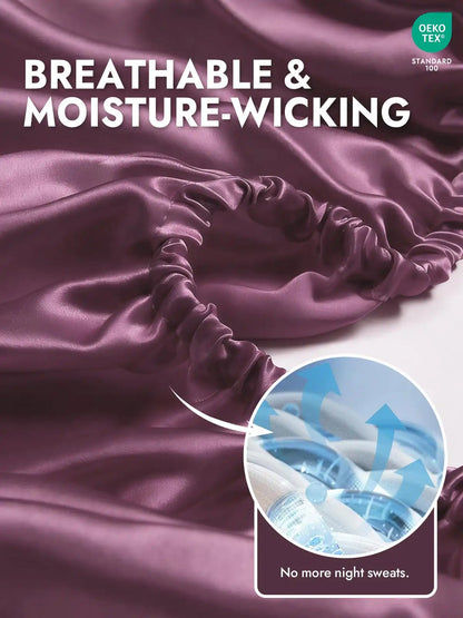 25Momme Mulberry Silk Seamless Fitted Sheet