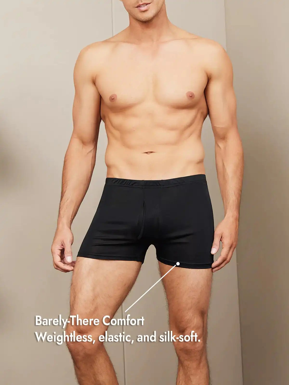 100% Mulberry Silk Mens Underwear with Front Opening