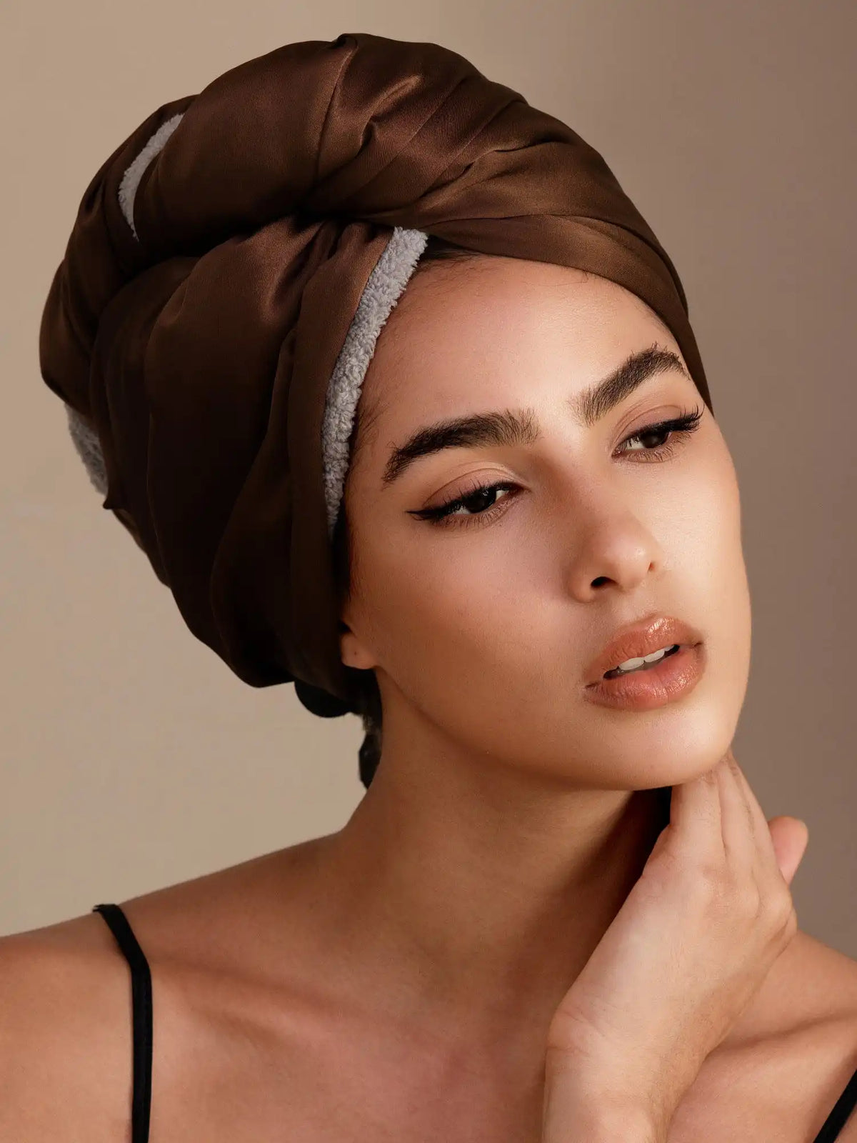 100% Mulberry Silk Double-Sided Hair Towel Wrap – Quick Dry, Frizz Free & Gentle on Hair