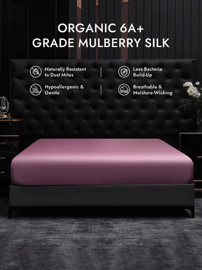 25Momme Mulberry Silk Seamless Fitted Sheet