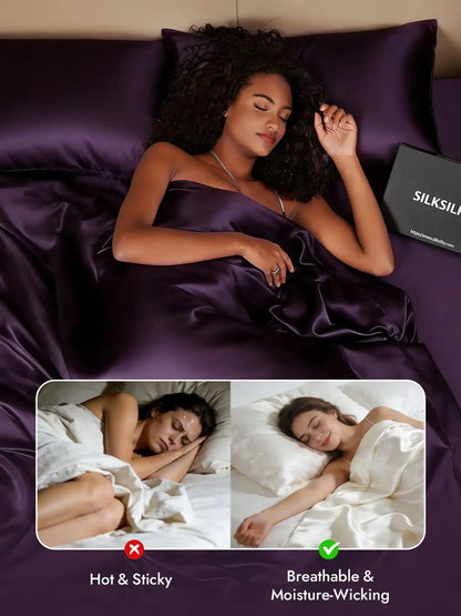 25Momme Mulberry Silk Seamless Duvet Cover (WITHOUT PILLOWCASES)