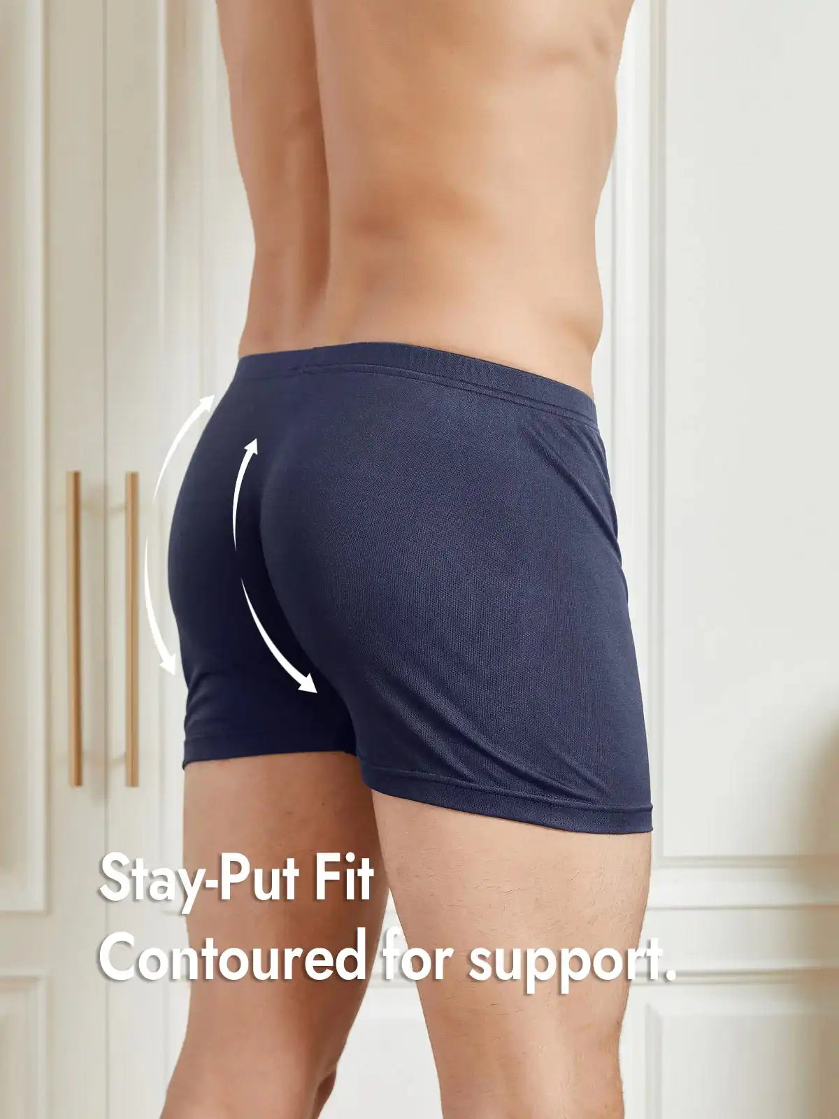 100% Mulberry Silk Mens Underwear with Front Opening
