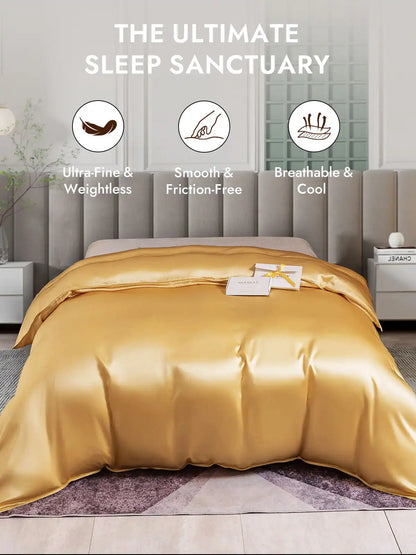 25Momme Mulberry Silk Seamless Duvet Cover (WITHOUT PILLOWCASES)