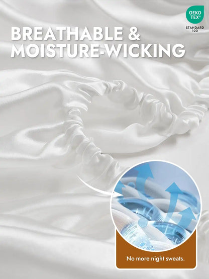 25Momme Mulberry Silk Seamless Fitted Sheet