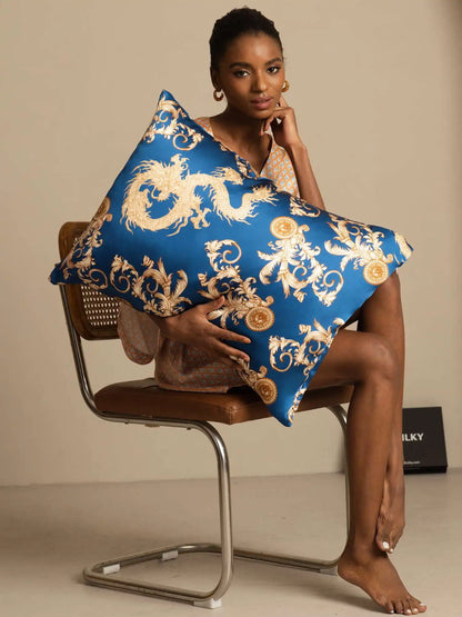19 Momme Artistic Printed 100% Mulberry Silk Pillowcase – Envelope Closure