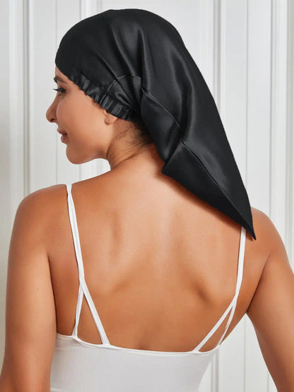 100% Mulberry Silk Sleep Cap Elasticated Bonnet