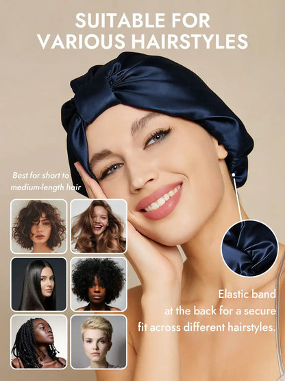 100% Mulberry Silk Night Turban Bonnet