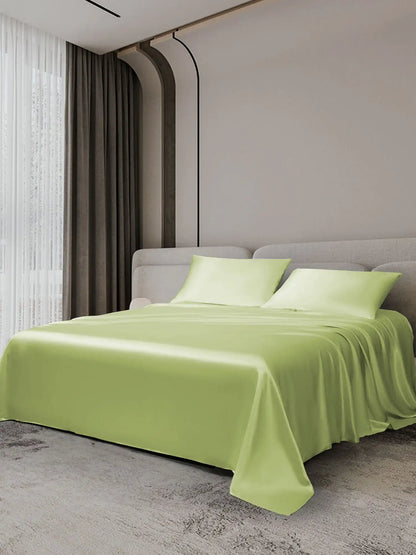 19Momme 3Pcs Silk Set Flat Sheet+2x Pillowcases