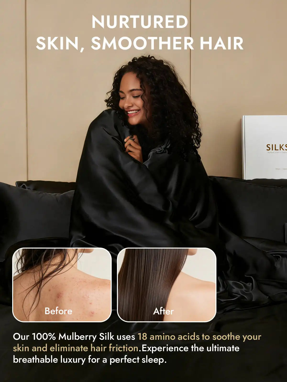 25Momme Mulberry Silk Seamless Duvet Cover (WITHOUT PILLOWCASES)