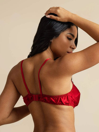 100% Mulberry Silk Classic Full Bra with Adjustable Straps