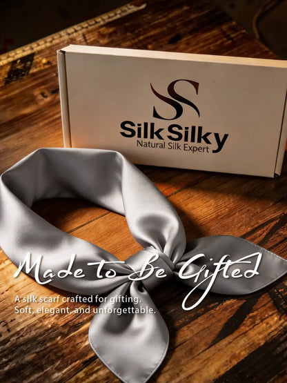 100% Mulberry Silk Square Scarf 53x53cm/21