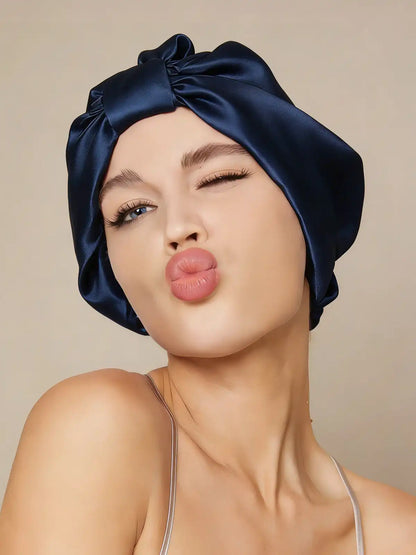 100% Mulberry Silk Night Turban Bonnet
