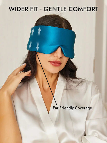 100% Mulberry Silk One Piece Silk Sleep Eye Mask With Velcro