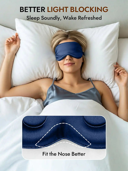 Clearance - 100% Mulberry Silk Eye Mask With Elastic Band