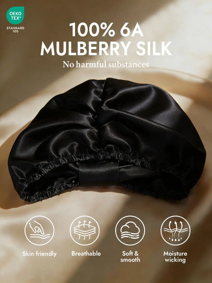 100% Mulberry Silk Night Turban Bonnet