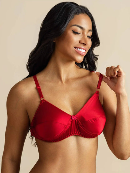 100% Mulberry Silk Classic Full Bra with Adjustable Straps