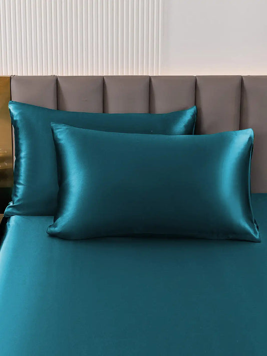 2Pcs 22Momme 100% Mulberry Silk Pillowcases Bundle - Envelope Closure