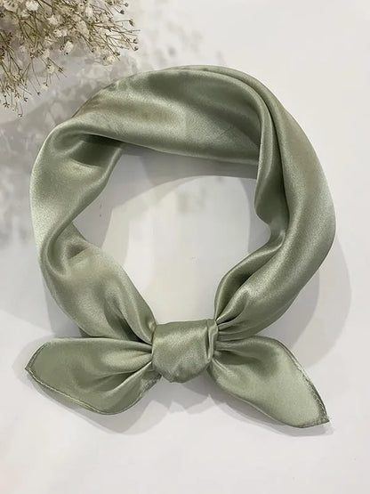 100% Mulberry Silk Square Scarf 53*53cm/21