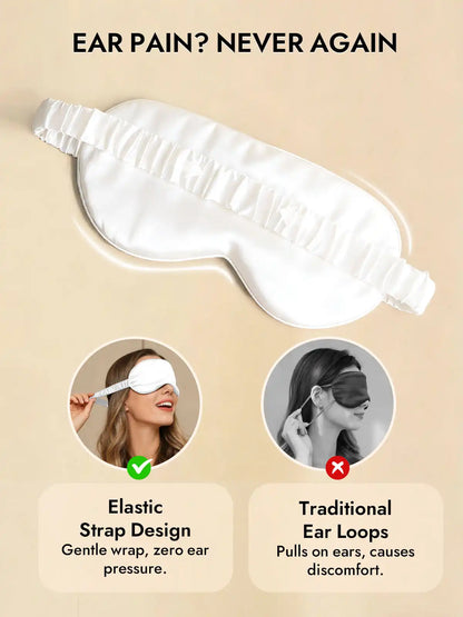 100% Mulberry Silk Sleep Eye Mask with Elastic Band