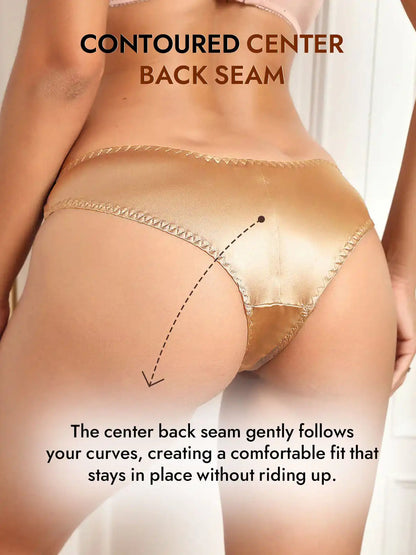 100% Mulberry Silk Briefs Comfy Breathable Panty