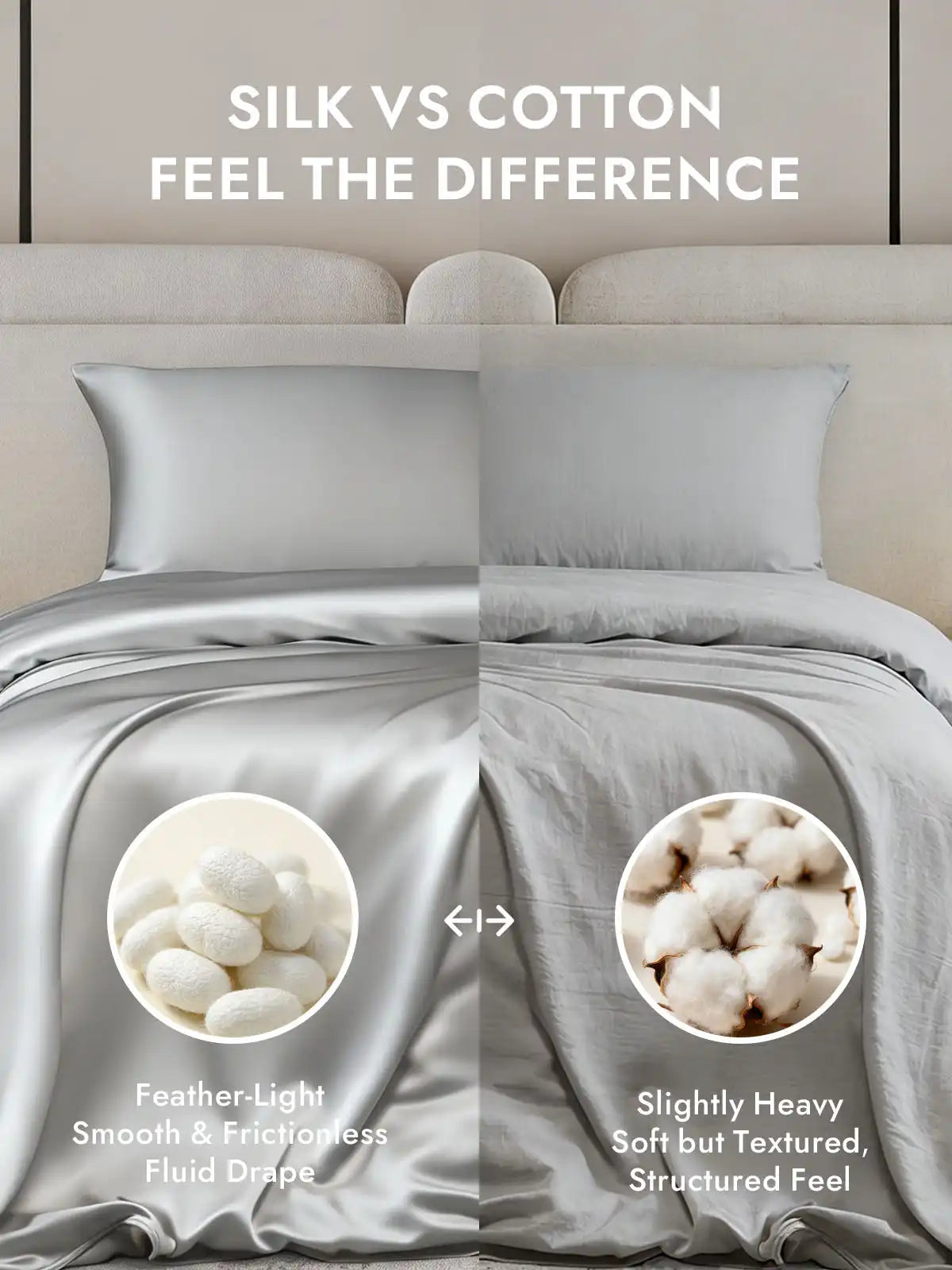 25Momme Mulberry Silk Seamless Duvet Cover (WITHOUT PILLOWCASES)