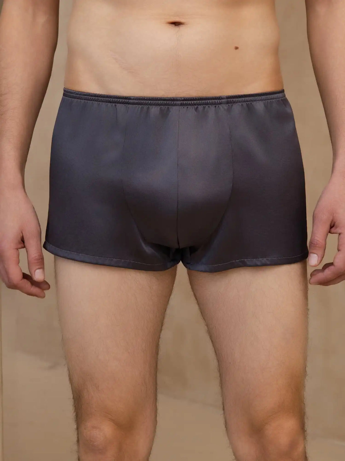 100% Mulberry Silk Men‘s Ultra Soft Comfy Boxer Underwear