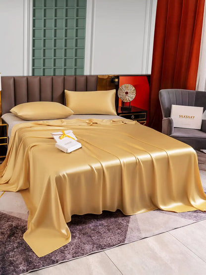 25Momme 3Pcs Silk Set Flat Sheet+2x Pillowcases