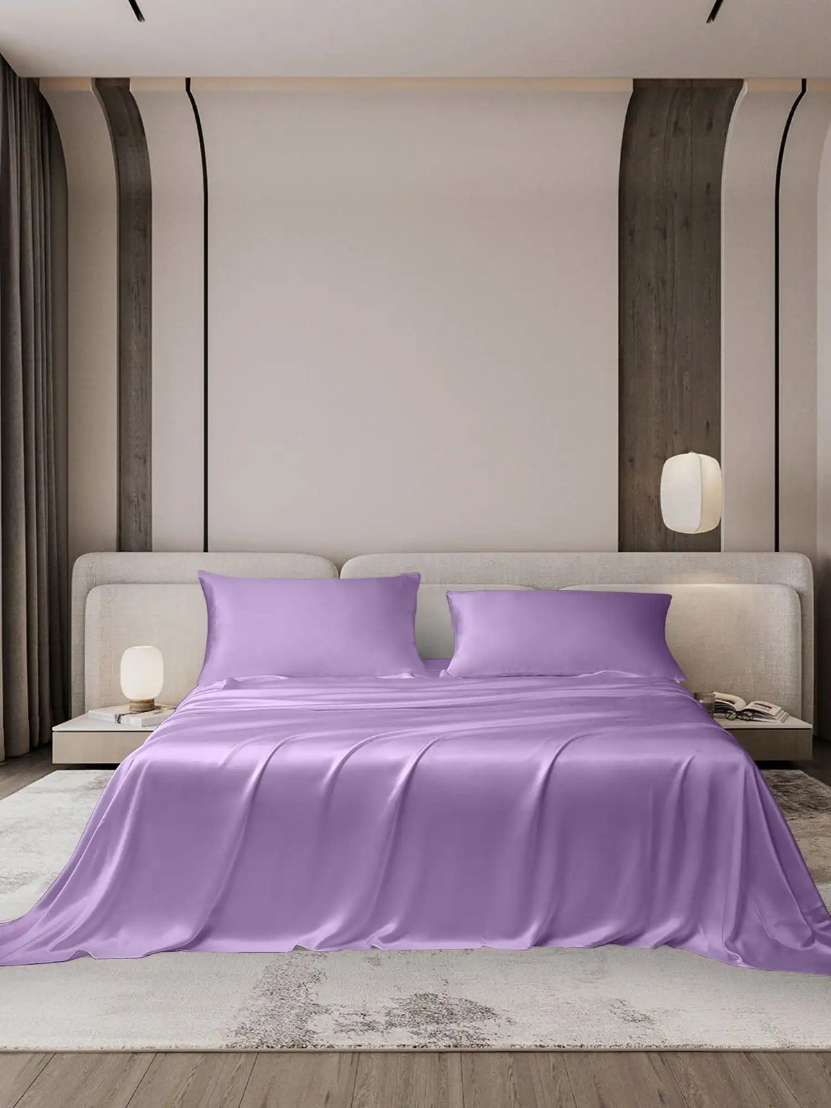 19Momme 3Pcs Silk Set Flat Sheet+2x Pillowcases