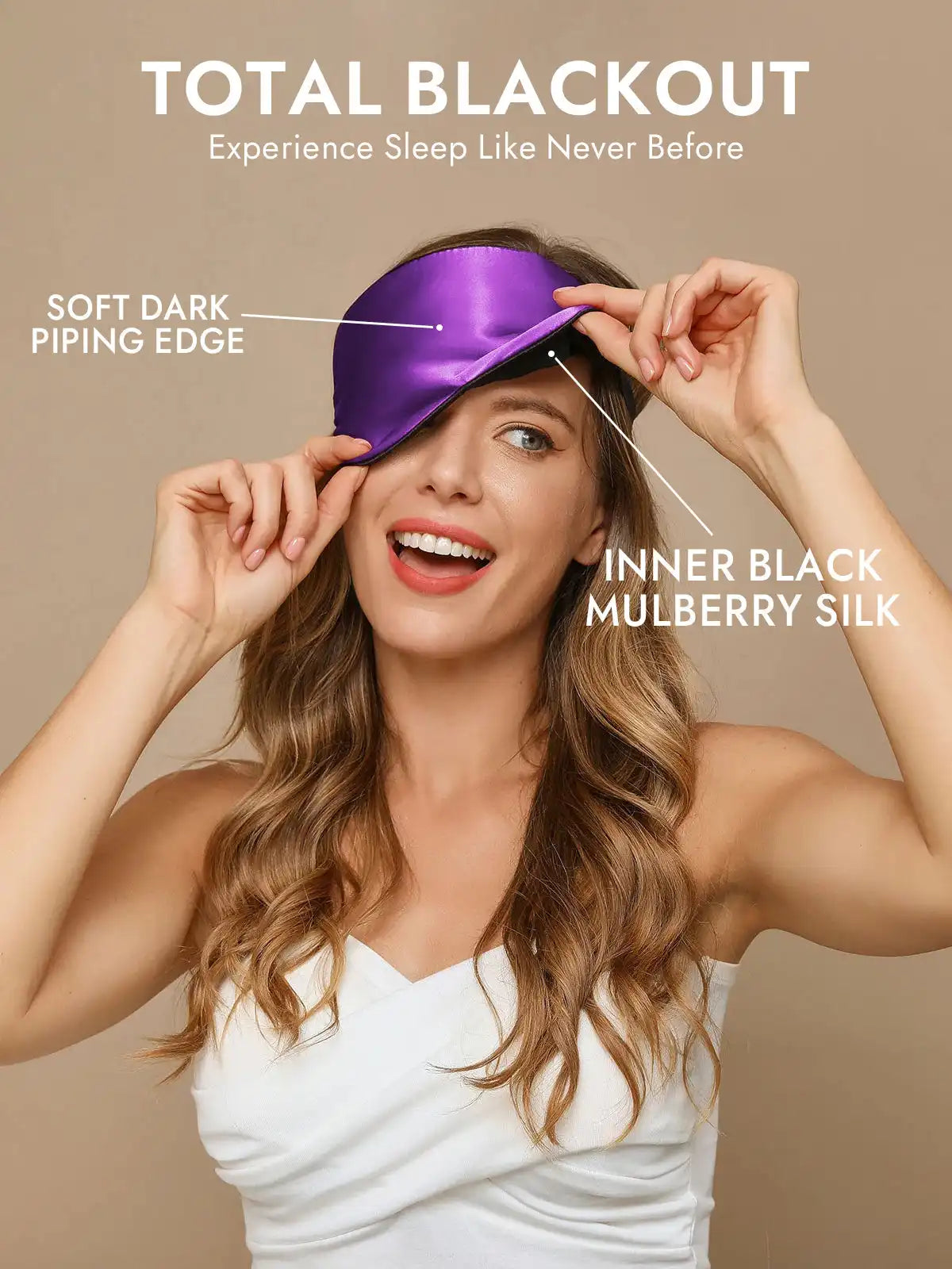 100% Mulberry Silk Elastic Band Sleep Eye Mask