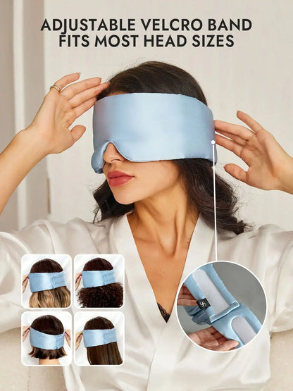 100% Mulberry Silk One Piece Silk Sleep Eye Mask With Velcro