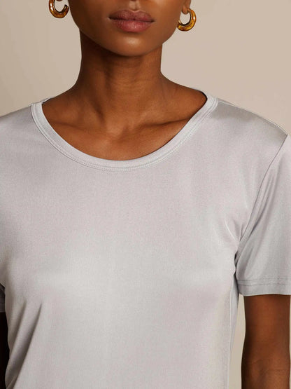 100% Mulberry Silk Short Sleeve Women's T-Shirt