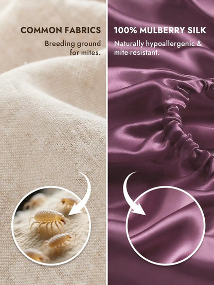 25Momme Mulberry Silk Seamless Fitted Sheet