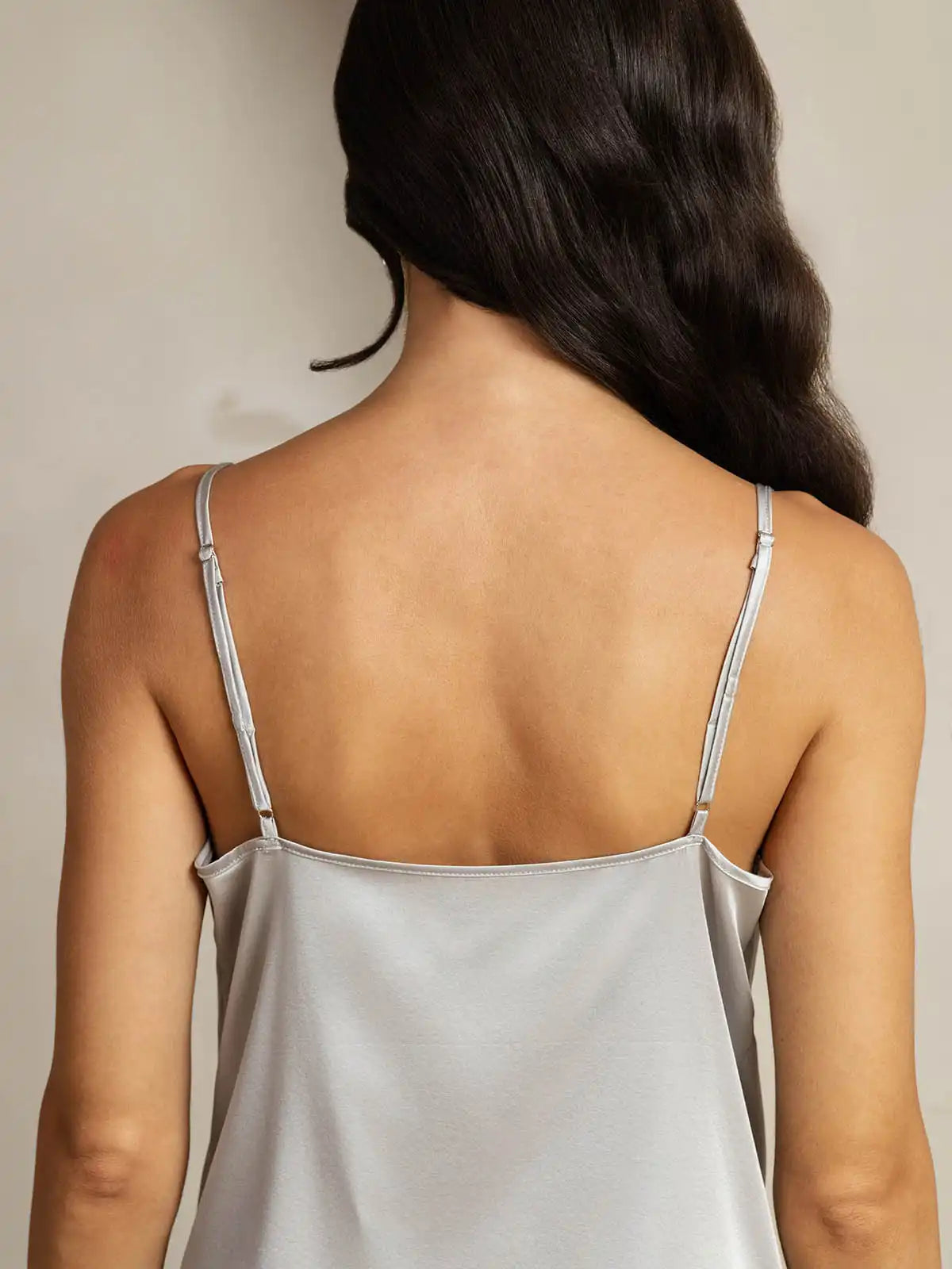 Clearance - 19Momme Silk Spaghetti Strap Cowl Neck Camisoles