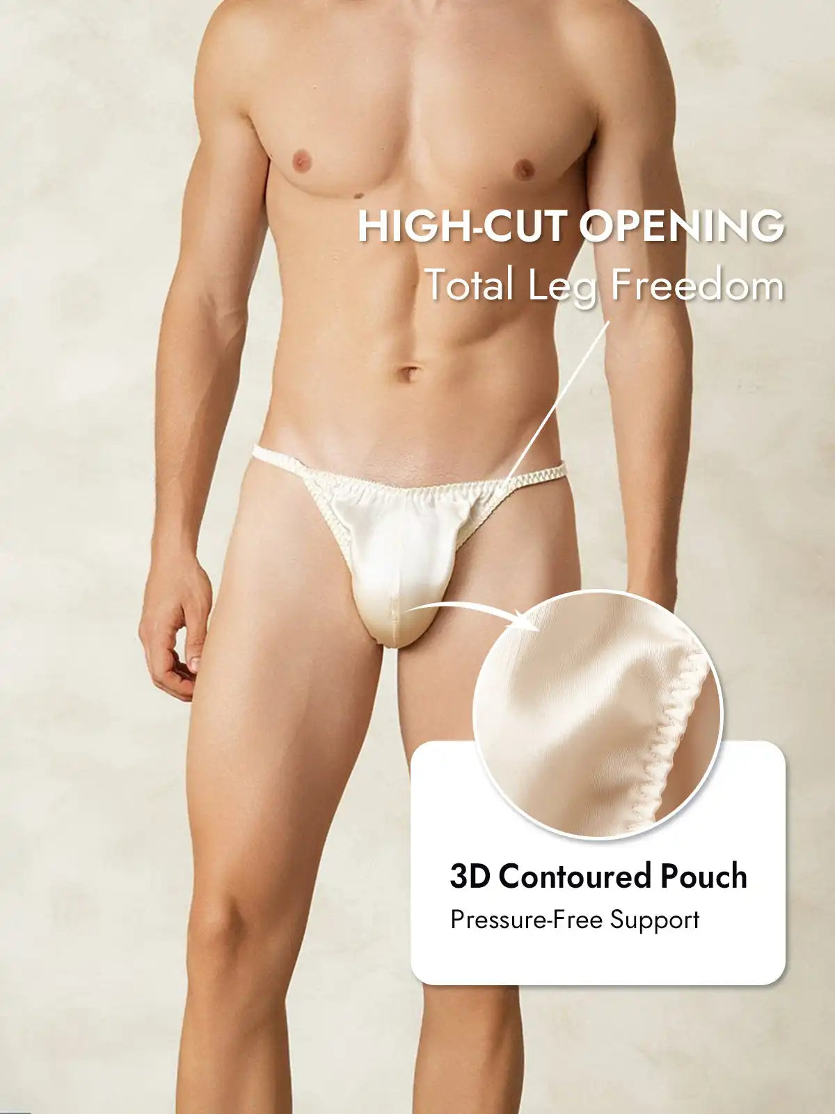 100% Mulberry Silk String Men's Underwear