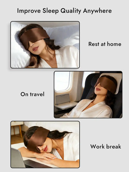 Elegant One Piece 100% Mulberry Silk Sleep Eye Mask
