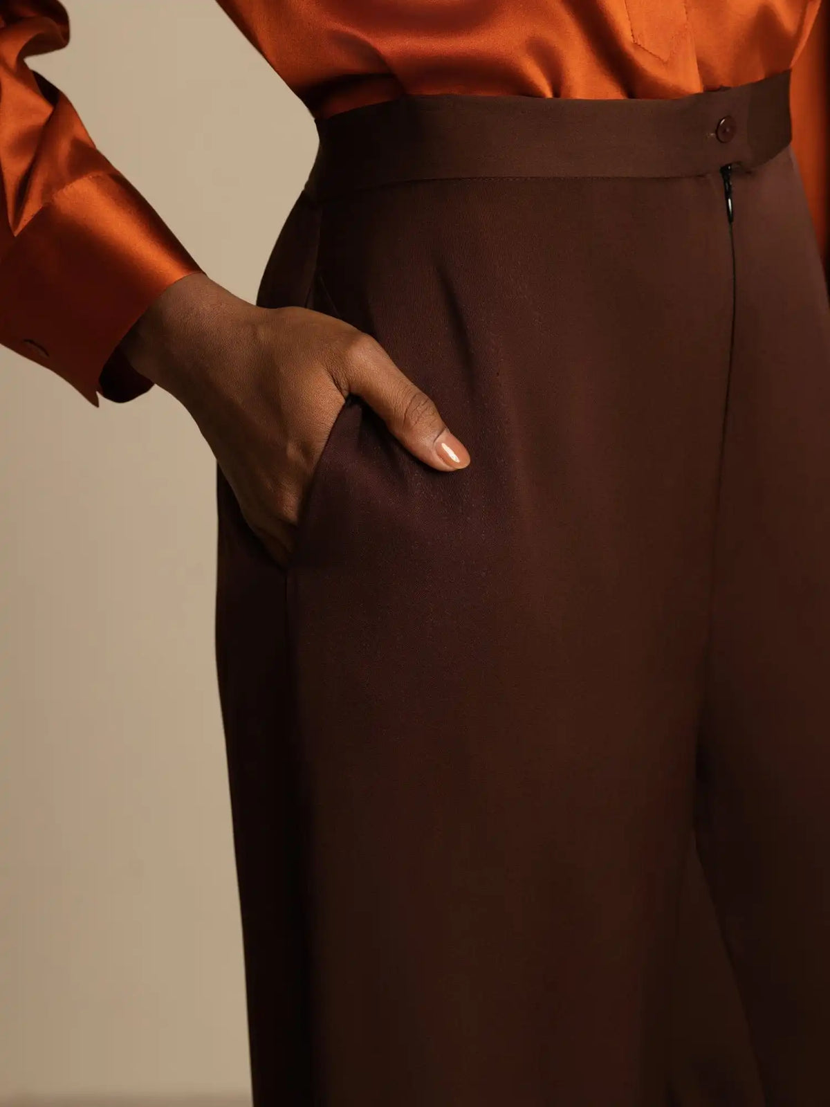 Clearance - 19Momme Silk Women’s Wide-Leg High-Waist Business Casual Pants