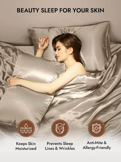 100% Mulberry Silk Pillowcase - Hidden Zipper