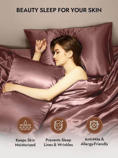 100% Mulberry Silk Pillowcase - Hidden Zipper