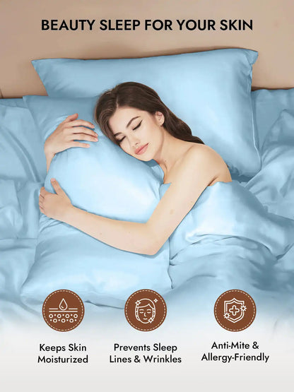 100% Mulberry Silk Pillowcase - Hidden Zipper