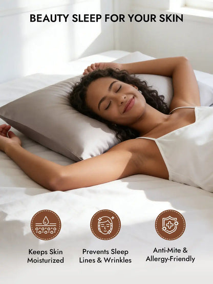 100% Mulberry Silk Pillowcase - Hidden Zipper