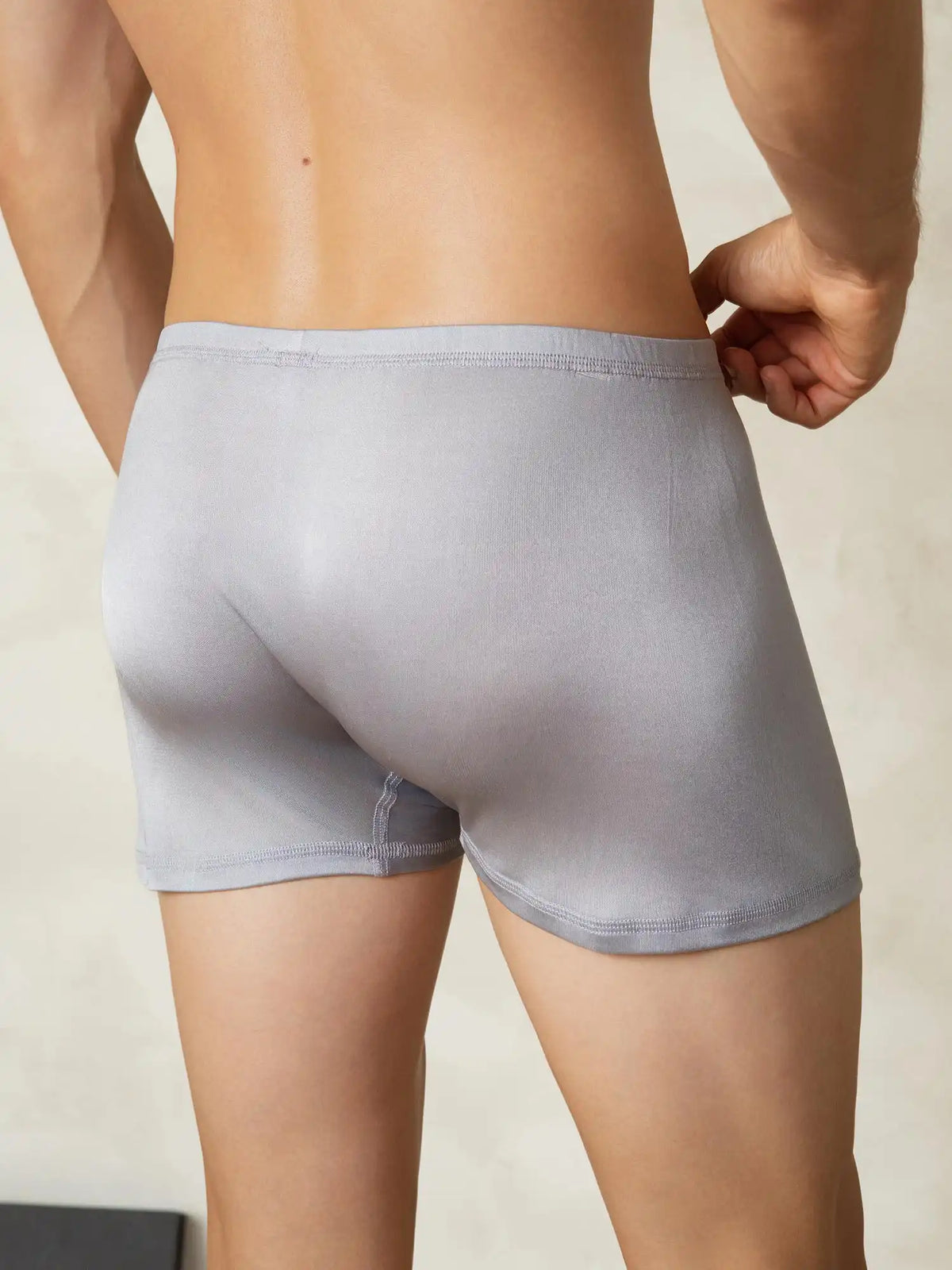 100% Mulberry Silk Men‘s Boxers Underwear