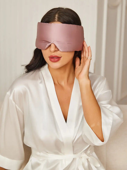100% Mulberry Silk One Piece Silk Sleep Eye Mask With Velcro