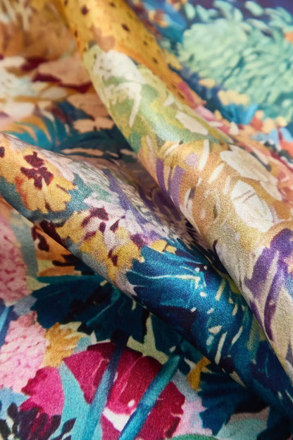 100% Mulberry Silk Printed Square Scarf 53*53 cm