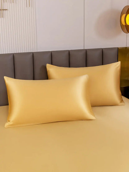 2Pcs 19Momme 100% Mulberry Silk Pillowcases Bundle - Envelope