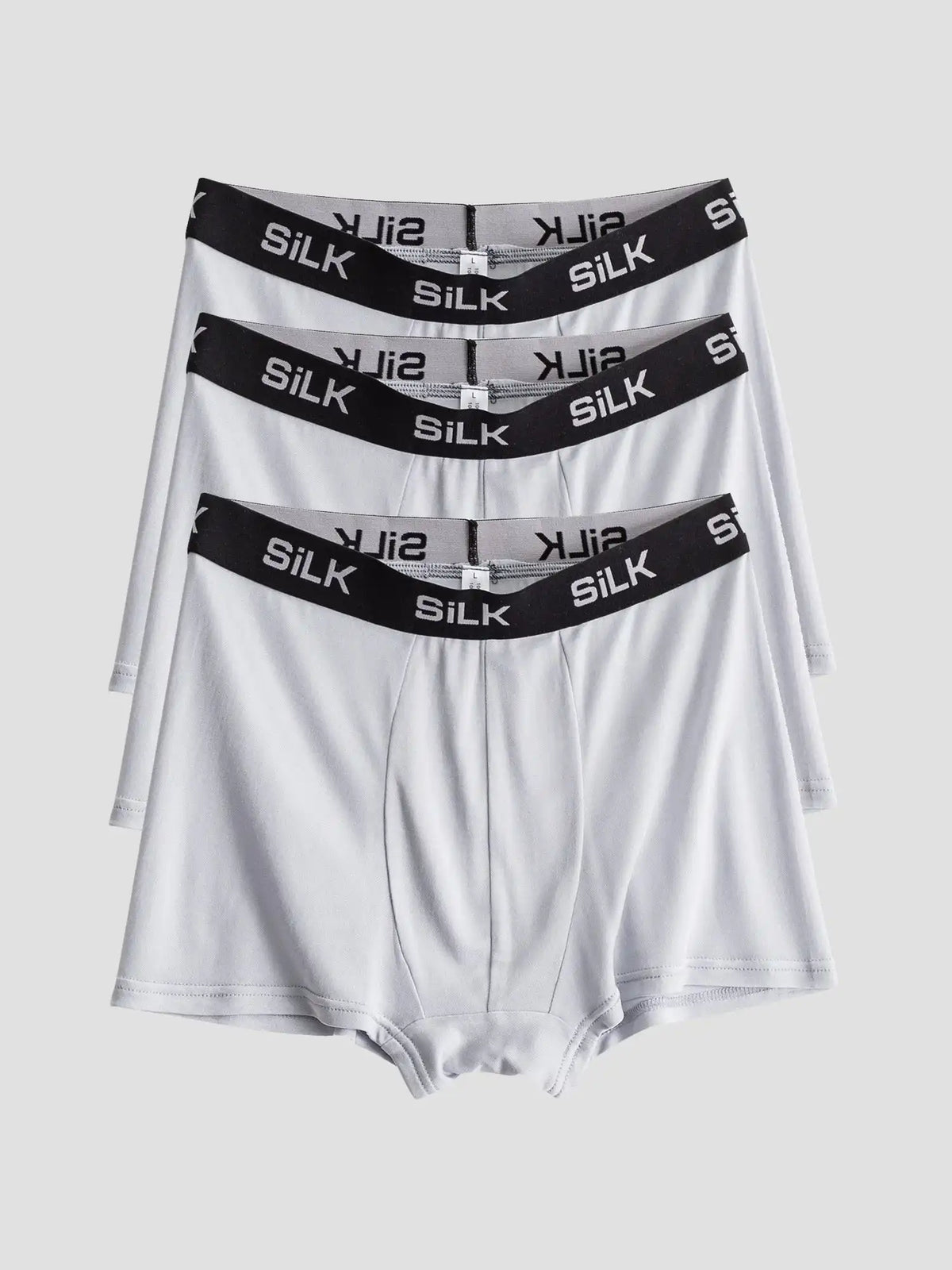 3Pcs Men‘s Ultra Soft Comfy 100% Mulberry Silk Boxer Underwear