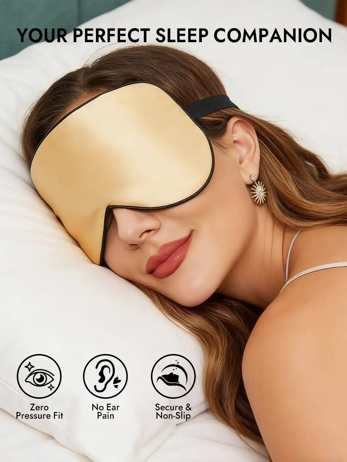 100% Mulberry Silk Elastic Band Sleep Eye Mask